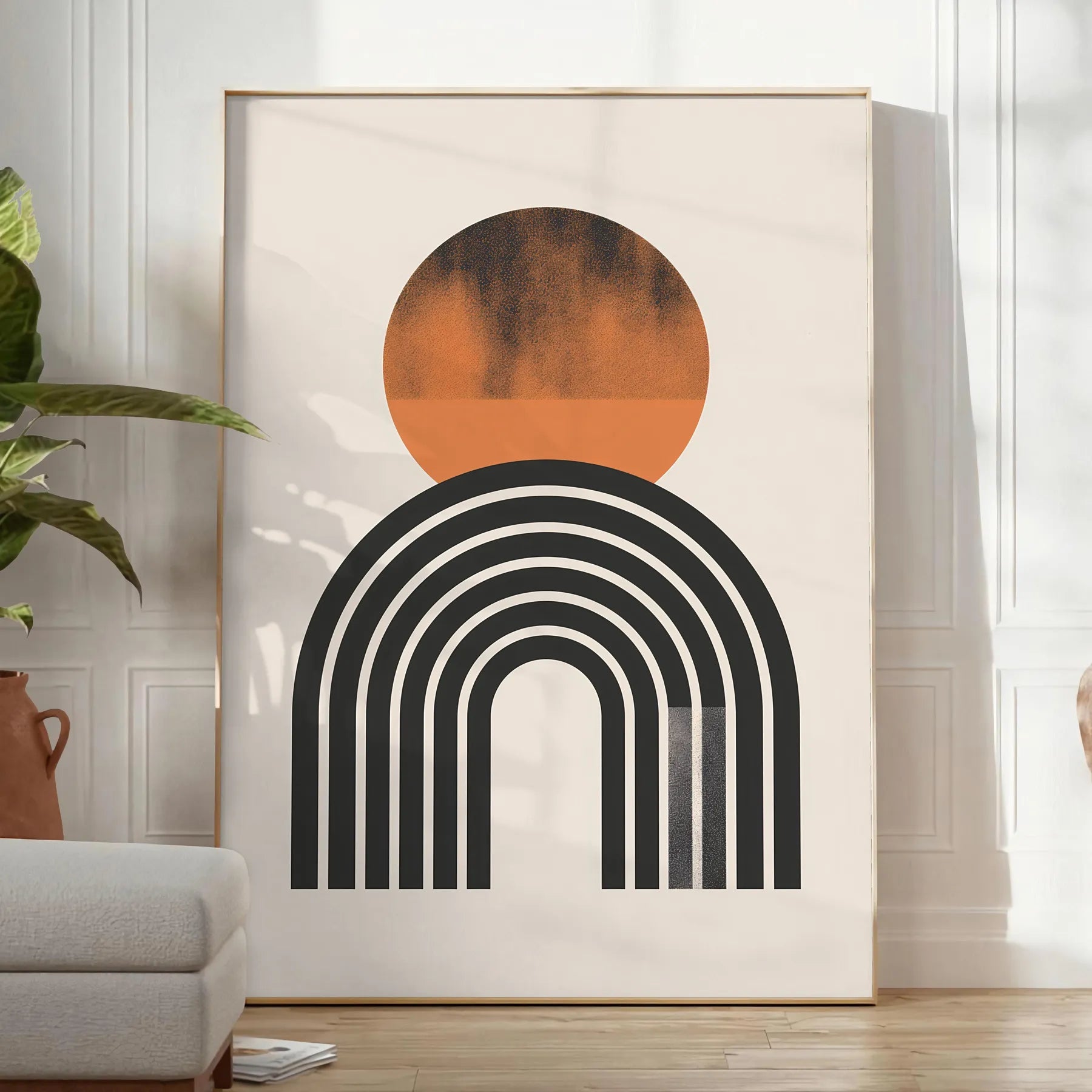 space Boho Abstract 16 poster gray green tones captivating art wall piece perfect tranquility style room unique gift artwork available standalone print